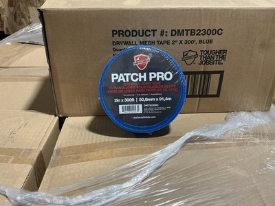 Patch Pro Drywall Mesh Tape 2  x 300    Blue   24 Rolls Per Case   BRAND NEW