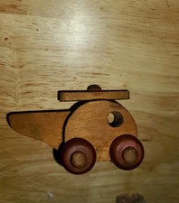 The Montgomery Schoolhouse Inc Vermont Vintage Helicopter Wood Toy Vermont