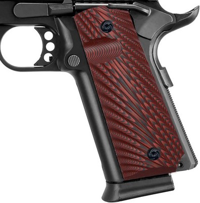 Guuun 1911 Grips Full Size Government Commander G10 Grips Ambi Safety Cut Aggres