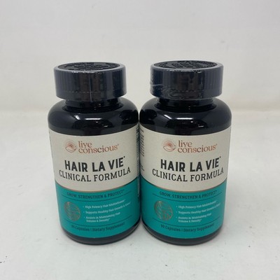 Live Conscious Hair La Vie Clinical Formula 90ct (2-Pack)