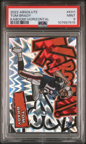 2022 Panini Absolute - Kaboom! Horizontal #KH1 Tom Brady. PSA 9