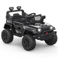 Electric 12V Battery Kids Ride On Jeep Car 4-Wheeler Truck with RC, LED, Music