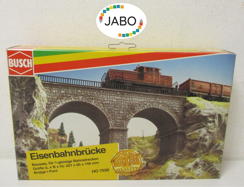(RH/14) BUSCH H0 7030 puente ferroviario 1 vía NUEVO/EMBALAJE ORIGINAL | Zustand: Neu