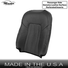 2018-2021 For Mazda 6 Genuine Leather Perforated Passenger Top Seat Cover Black