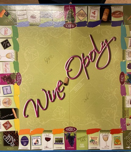 Neu Wineopoly versiegelte Stücke Monopoly Brettspiel Sangria Cabernet Weinberg Kostenloser Versand - Bild 3 von 9