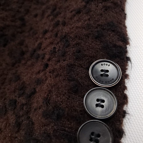 Abrigo Hugo Boss Clásico 40R 50 Grande Hombre Abrigo de Lana de Alpaca Marrón Nuevo PVP £950 - Imagen 8 de 23