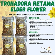 Tronadora Retama Diabetina reduce azucar en la sangre 1 Libra (4 de 4 oz) -453g.