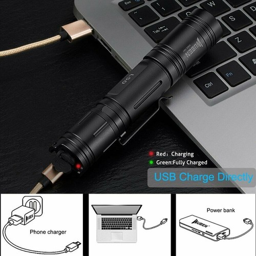 WUBEN USB Type-C Rechargeable 1200 Lumens LED Flashlight CR123A Torch - Picture 4 of 10