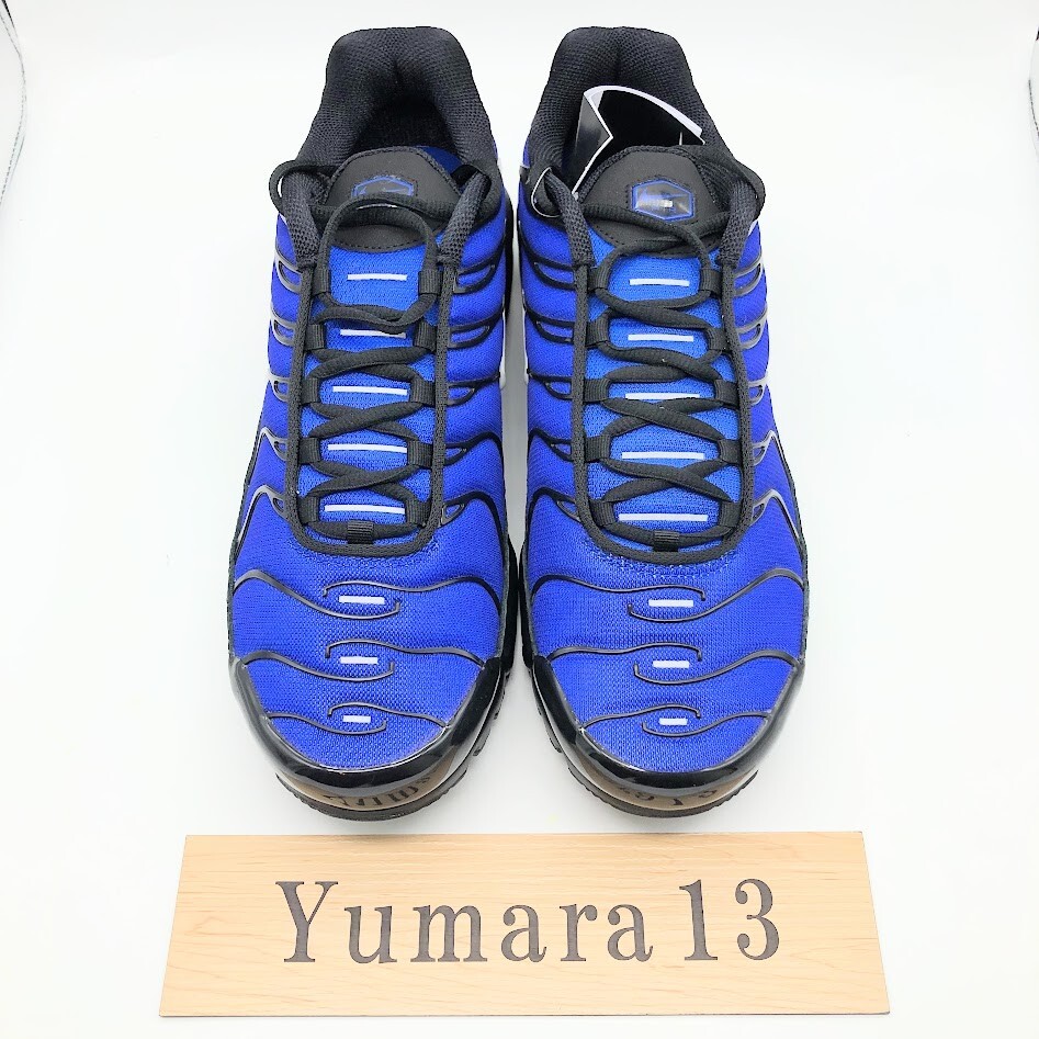 Nike Air Max Plus Premium Black Racer Blue FQ7331-001 Men's Size