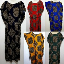 Maxi Dress Plus Summer Beach Dress Kimono Sleeves Size M - XXXL