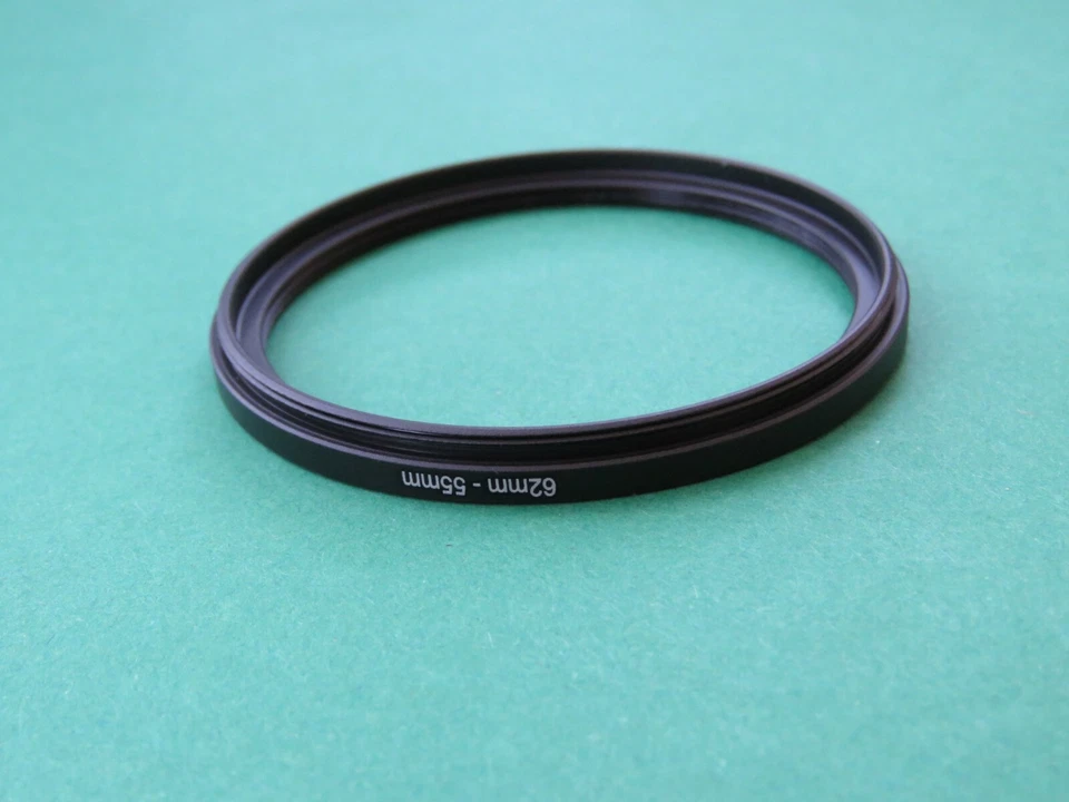 62mm-55mm Stepping Step Down Male-Female Filter Ring Adapter 62mm-55mm - Image 2 of 2