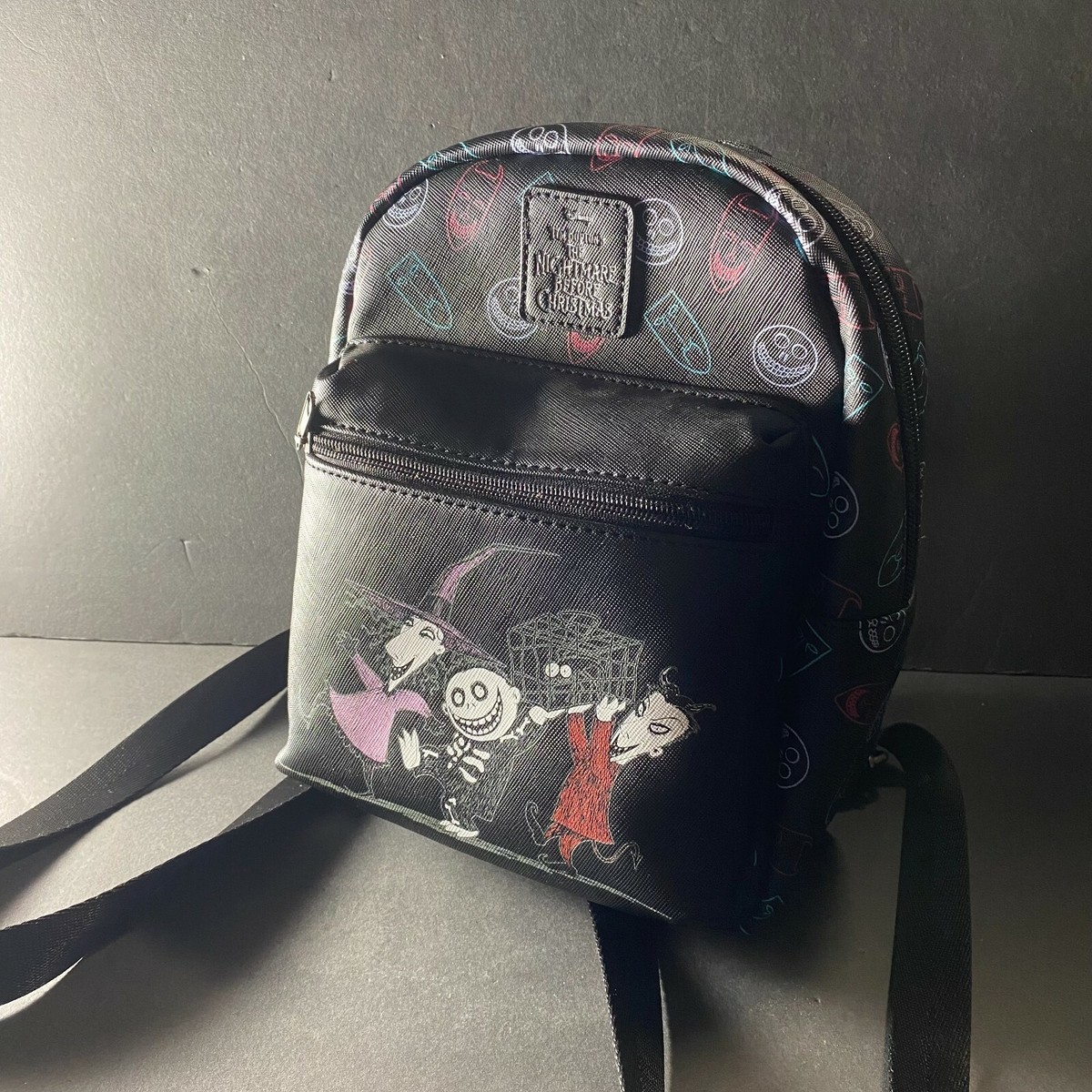 Loungefly Disney Nightmare Before Christmas Lock Shock Barrel Mini Backpack We main image 3
