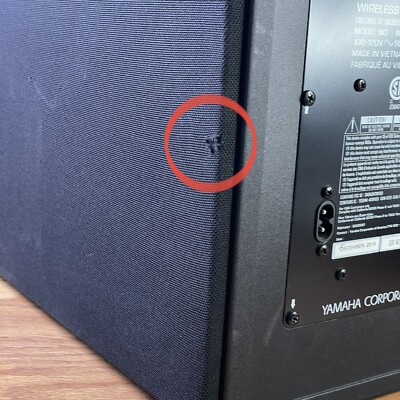 YAMAHA Wireless SUBWOOFER Speaker w/ Cord Black Model NS-WSW44