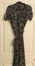 BEAUTIFUL JONES NEW YORK WRAP TIE DRESS SIZE 6