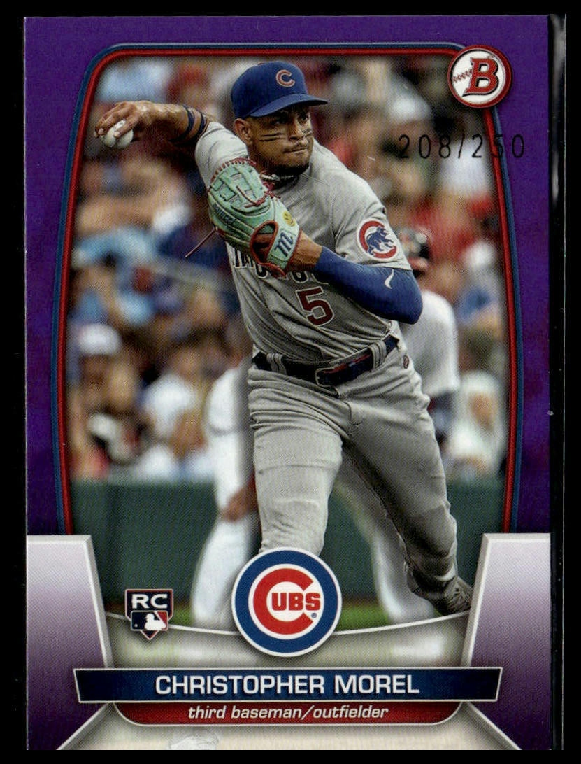 2023 Bowman #34 Christopher Morel Mojo Purple Refractors #/250