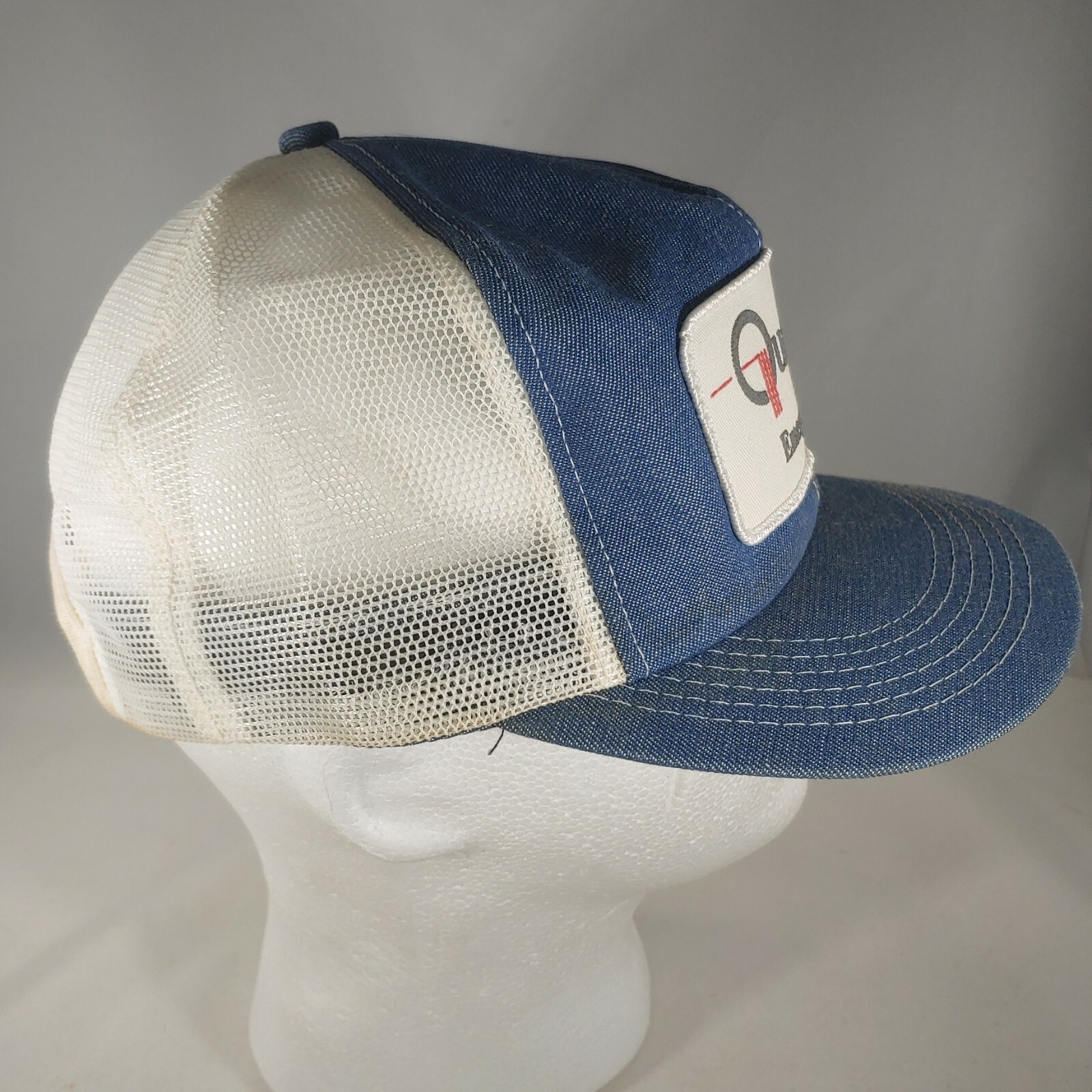 Quantum Emery Division Hat Denim Patch Snapback M… - image 4