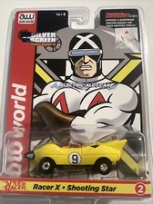 Auto World Speed Racer X Shooting Star Slot Car HO Scale New Silver Screen