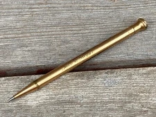 VTG EVERSHARP GOLD FILLED TROWEL CLIP PENCIL ADV SOUTH BEND LATHES NEW YORK