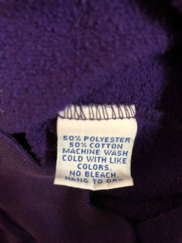 Vintage Youth Gymnastic Theme Crewneck Sweatshirt USA Made Size Large Purple - Picture 6 of 8