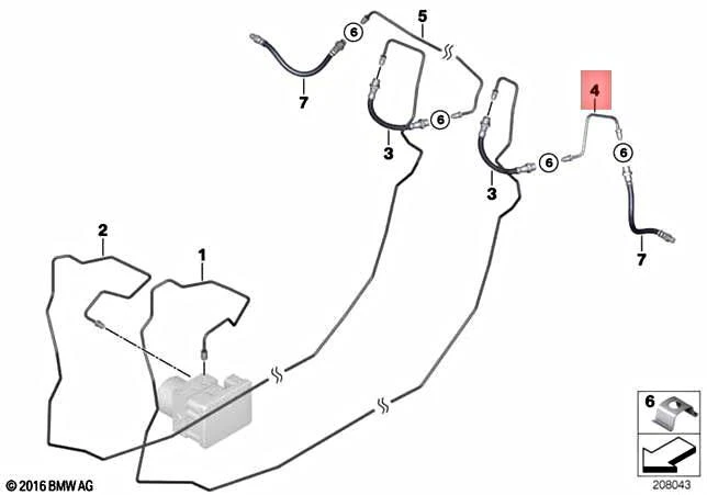 Pieza de conexión de tubo original BMW E81 E82 E84 E87 E87N E88 OEM 34326853523 Foto 2 de 4