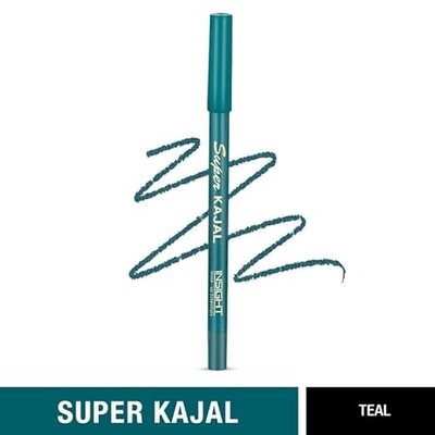 Insight Cosmetics Super Kajal | 24 Hr Long Stay Deep Matte Finish, Teal