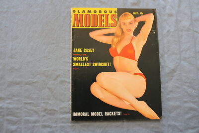 1951 SEPTEMBER GLAMOROUS MODELS MAGAZINE - JANE CASEY COVER - SP 1197L