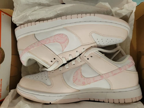 Nike Dunk Low Paisley Pack Pink FD1449-100 Size 10W Replacement Box NEW DS