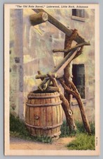 Postcard The Old Rain Barrel Lakewood Little Rock Arkansas Dionicio Rodriguez