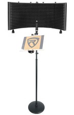 Rockville Recording Package w/Microphone Mic Stand+Isolation Shield+Tablet Mount