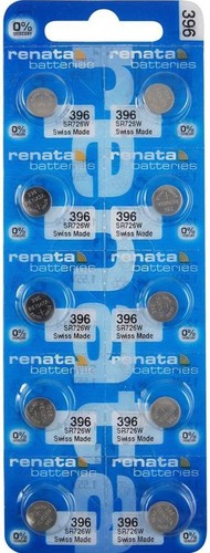 100 Pz 396 Batterie Orologio Renata Made In Swiss SR726W 0 - Foto 6