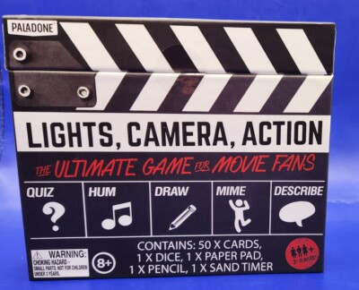 NEW Paladone's ''Lights, Camera, Action'' The Ultimate Game for Movie Fans