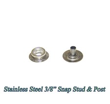 Stainless Steel Snap Fastener Stud Eyelet, Line 24, 500 Pieces Fasnap Quality