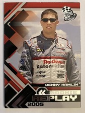 2006 Press Pass #70 Rookie Replay Denny Hamlin Magnetic Card