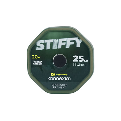 RidgeMonkey Chod / Stiff Filament Connexion Stiffy 25lb 20m FIshing Line Angler