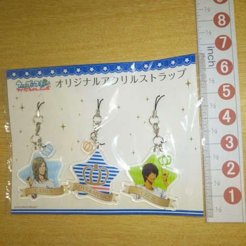 A48907 Uta no Prince sama Original Acrylic strap Camus , Logo , Aijima Cecil - Picture 1 of 4