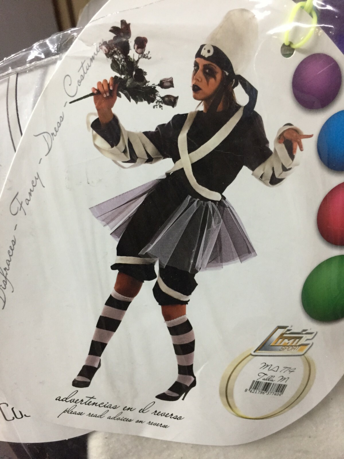 DISFRAZ MOMIA GOTICA - TALLA M ADULTO - LIMIT SPORT MA774 - ESPAÑA