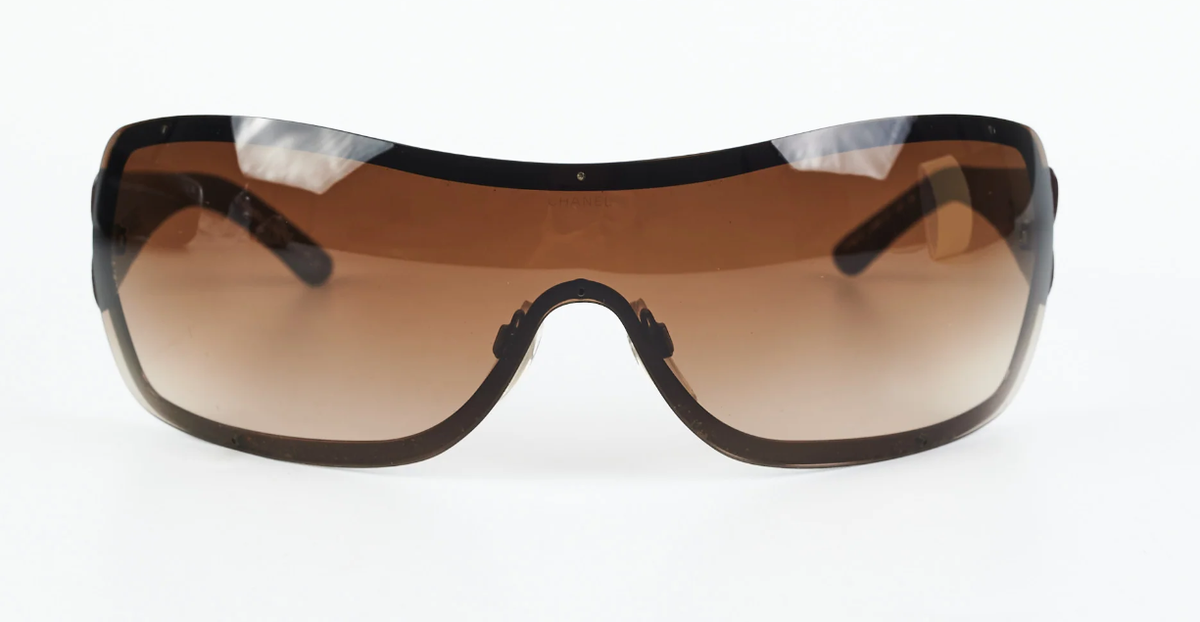 CHANEL - sunglasses - 4155Q 296/13 - Brown - Shield Lens  display picture 1