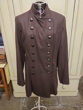 Beaver Of Bolton / Liberty Freedom Chocolate Brown Wool Pirates Coat 10/12