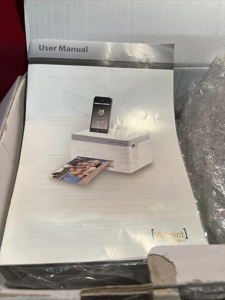 Vupoint Solutions Photo Cube Compact Printer IP-P10-VP iPod iPad Android (N) - Image 2 of 2