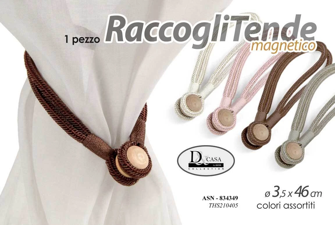Fermatenda Da Parete Con Sfera Di Cristallo - Ganci Per Tende Decorativi In Lega Di Zinco, Confezione Da 2, Nero