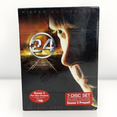 24 - Season 4 (DVD 2009 7-Disc Set) New Sealed Deleted Scenes FOX TV Drama