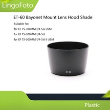 ET-60 Bayonet Mount Lens Hood Lens Shade For EF 75-300MM f/4-5.6 USM Lens