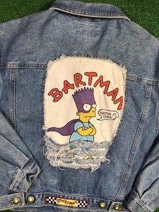 bart simpson denim jacket