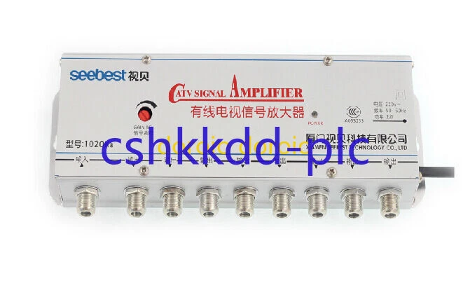 1PC Antenna Signal Amplifier Booster Splitter 20db 220V 8 way CATV TV VCR - Image 2 of 4