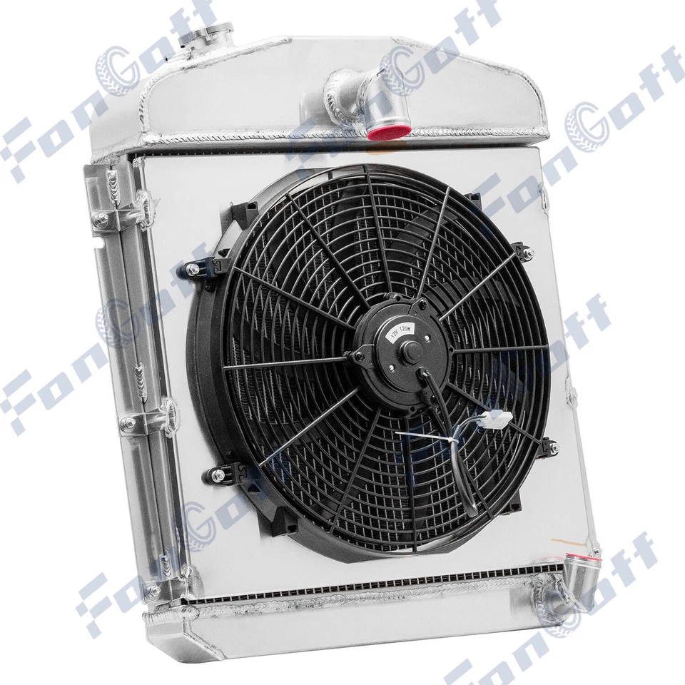 4 Rows Radiator Shroud Fan Fit 1947-49 Plymouth Deluxe /Chrysler New Yorker 5.3L — 第 4/4 张图片