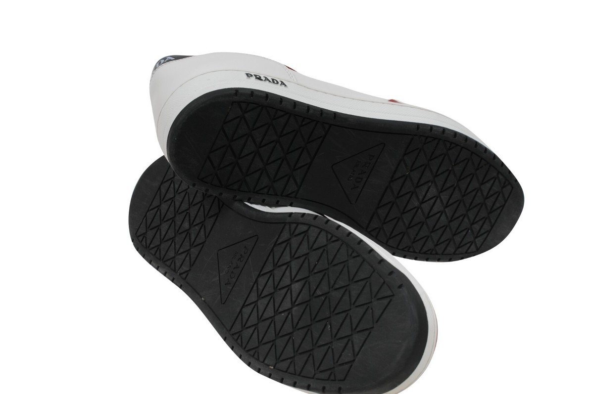 Prada Men Downtown Sneakers US11 UK10 Red White Black Prada Men Downtown Sneakers US11 UK10 Red White Black
