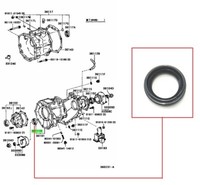 Vorne Transfer Dose Leistung ÖLdichtung 41MM FüR Toyota Land Cruiser 3.0TD KZJ90