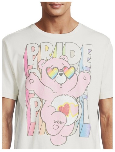 Care Bears Large 42-44 NWOT Men Pride Graphic Tee Short Sleeves relaxed T-shirt - Picture 3 of 5