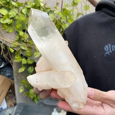 2.7lb Natural Clear white quartz crystal cluster specimen healing tariff-free