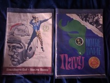 Vintage Notre Dame Official Football Program (2) 1967 1969